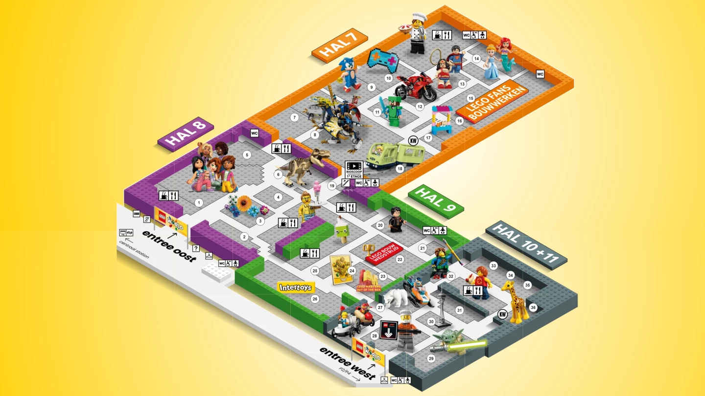 LEGO World 2025: De plattegrond en alle activiteiten