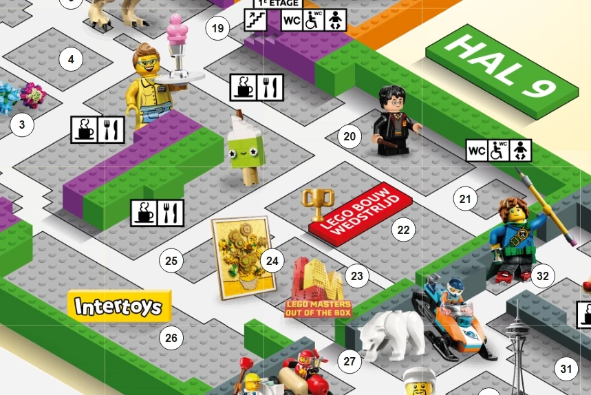 Activiteiten in Hal 9 - Lego World 2025 - Jaarbeurs Utrecht