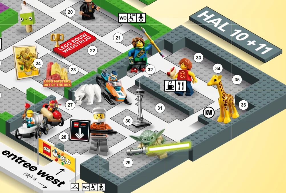 Activiteiten in Hal 10 en hal 11 - Lego World 2025 - Jaarbeurs Utrecht