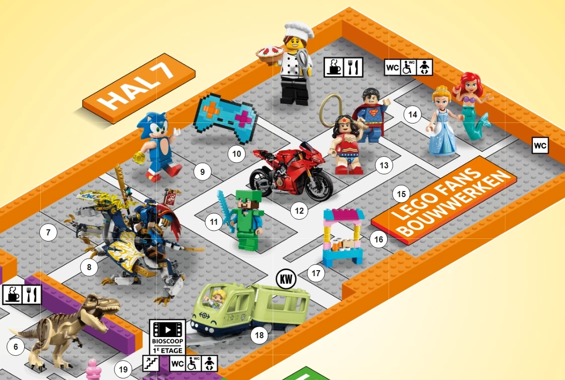 Activiteiten in Hal 7 - Lego World 2025 - Jaarbeurs Utrecht