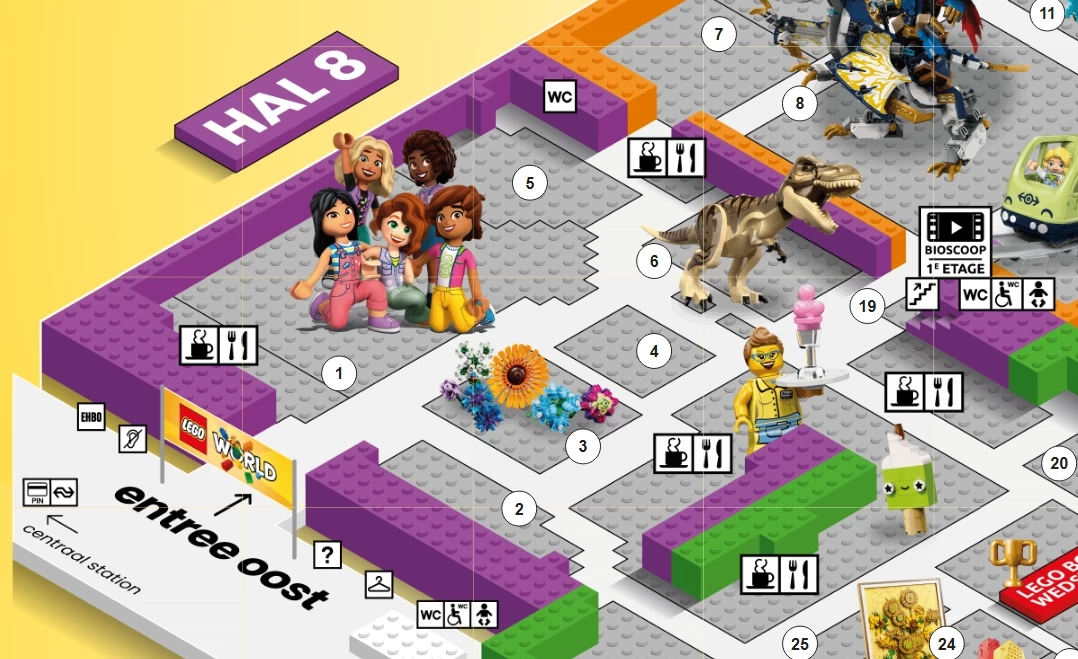 Activiteiten in Hal 8 - Lego World 2025 - Jaarbeurs Utrecht