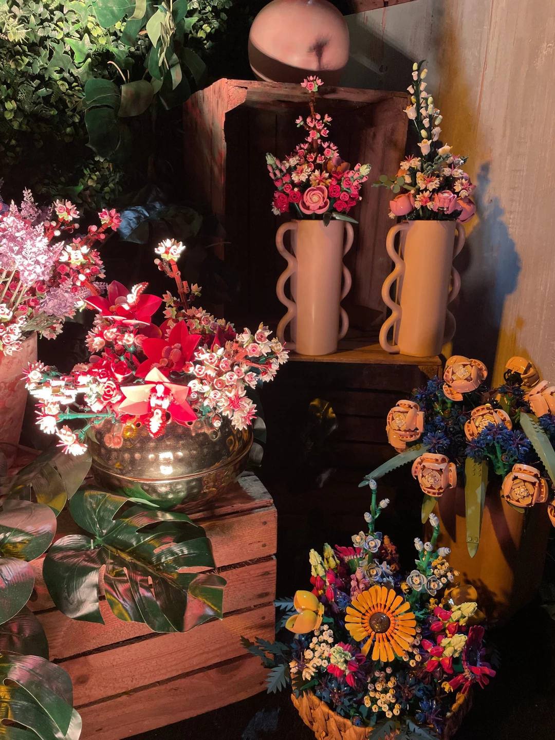 LEGO bloemen in leuke vazen, elke vaas werkt!