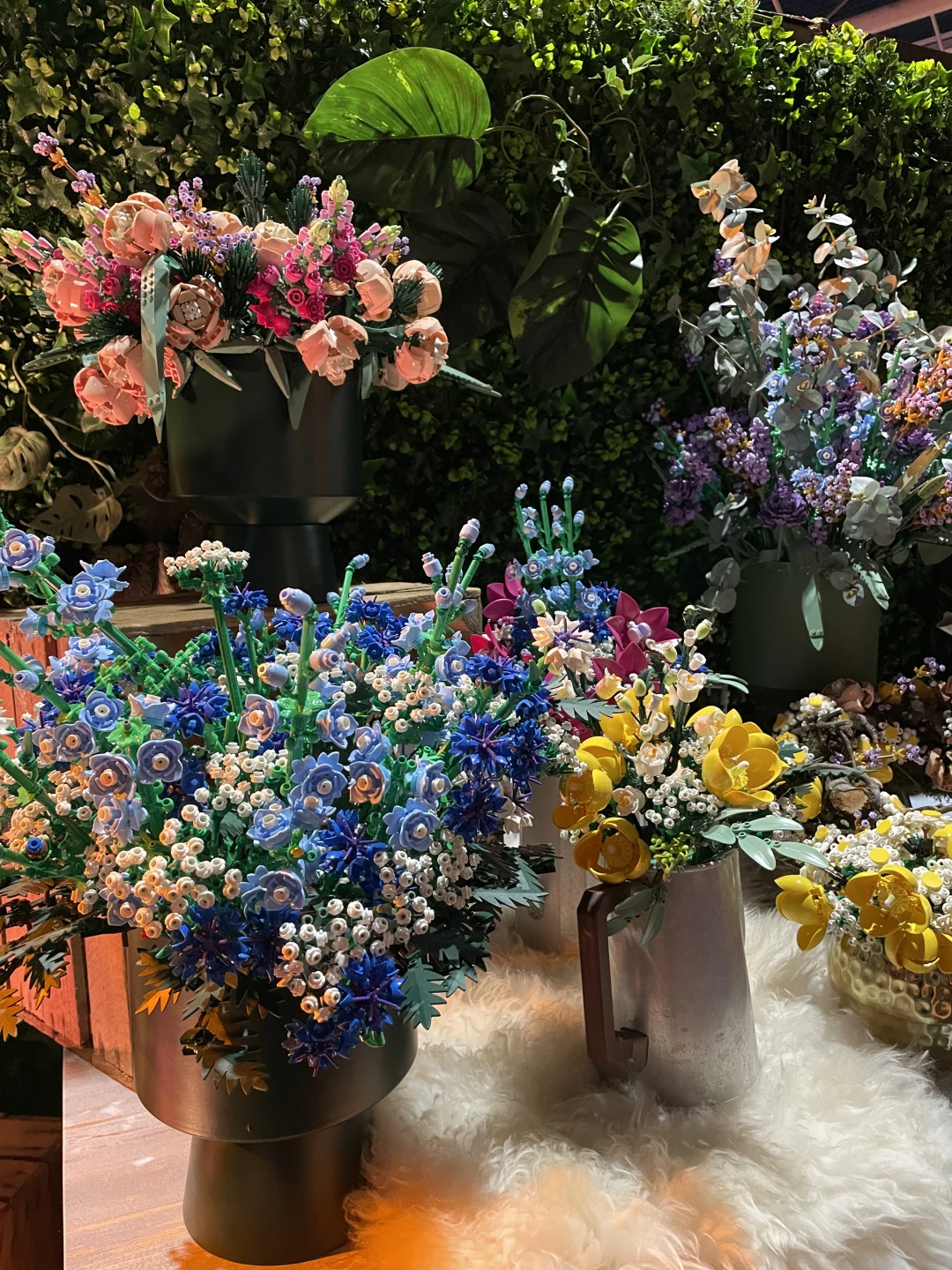 Prachtige volle LEGO bloemen boeketten