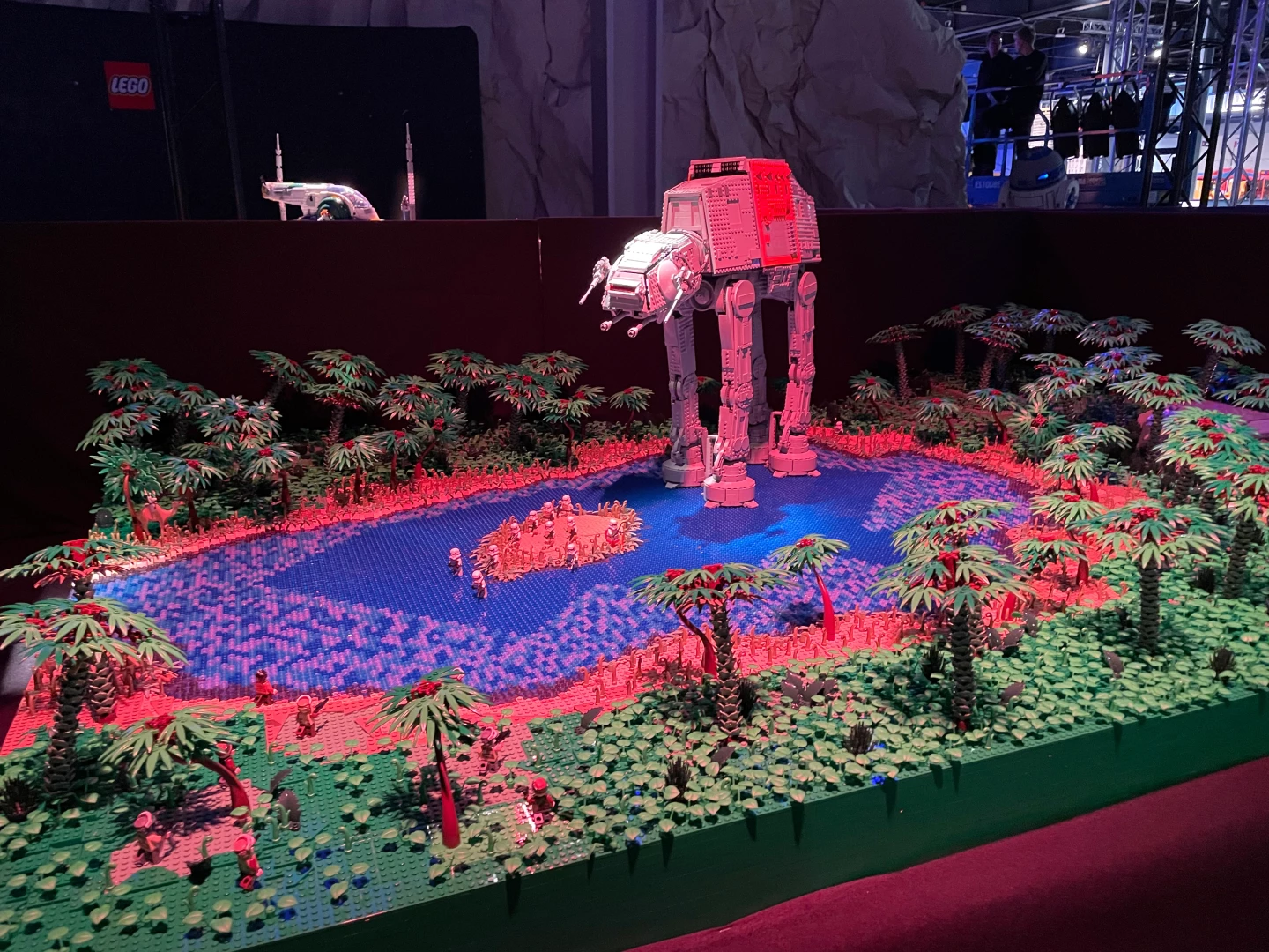 De AT AT diorama van LEGO Star Wars
