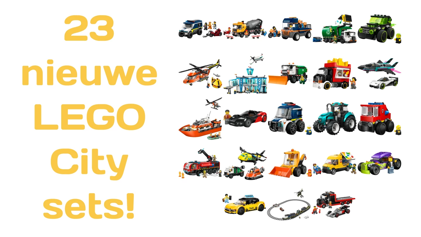 23 (!) nieuwe LEGO City sets, heb jij nog ruimte in je stad?