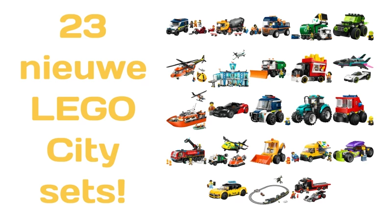 23 (!) nieuwe LEGO City sets, heb jij nog ruimte in je stad?