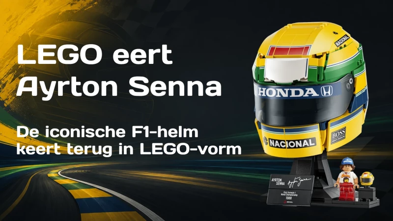 LEGO eert Ayrton Senna opnieuw met iconische F1-helm