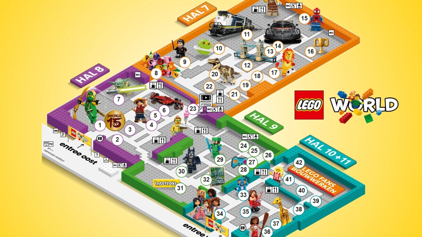 LEGO World 2026: De plattegrond en alle activiteiten