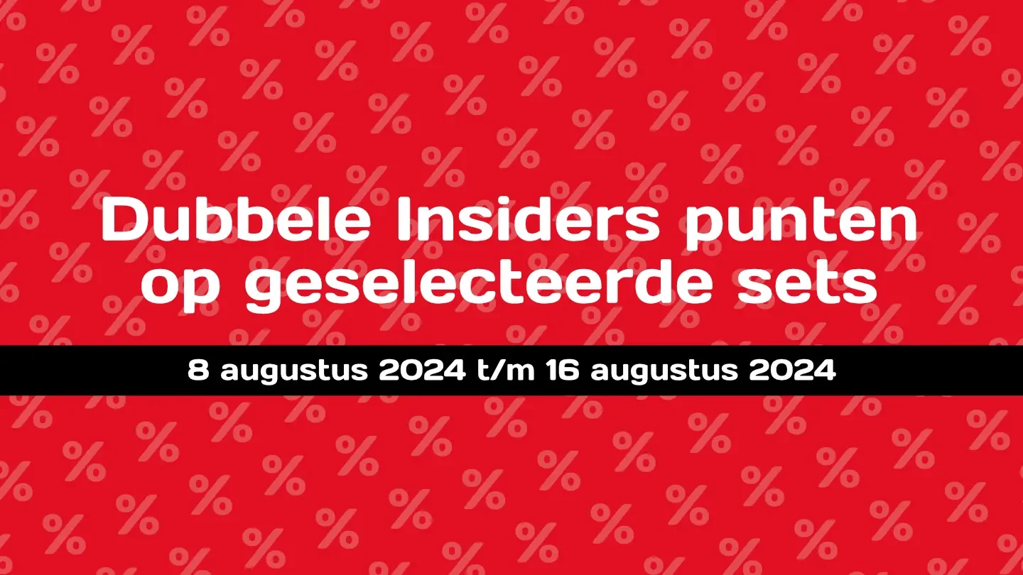 Dubbele LEGO® Insiders punten tot en met 16 augustus 2024!