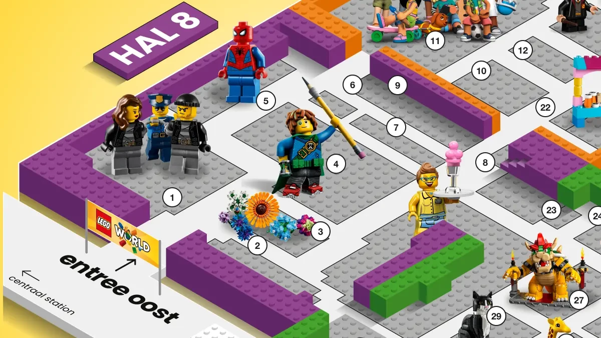 Activiteiten in Hal 8 - Lego World 2024 - Jaarbeurs Utrecht