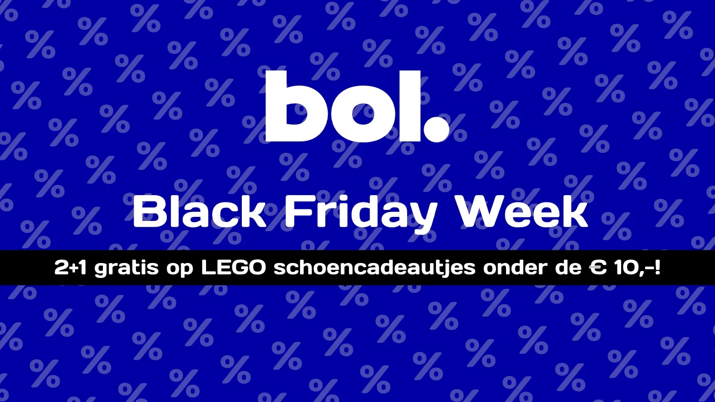 Black Friday Week bij bol: 2+1 gratis op LEGO schoencadeaus