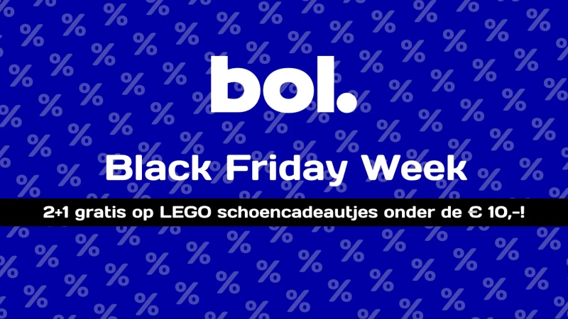 Black Friday Week bij bol: 2+1 gratis op LEGO schoencadeaus