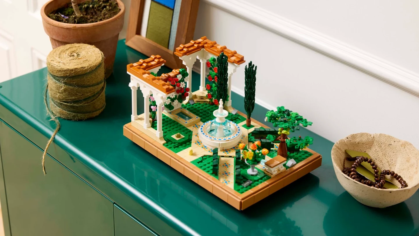 Een rustgevende bouwervaring: LEGO Tuin met Fontein