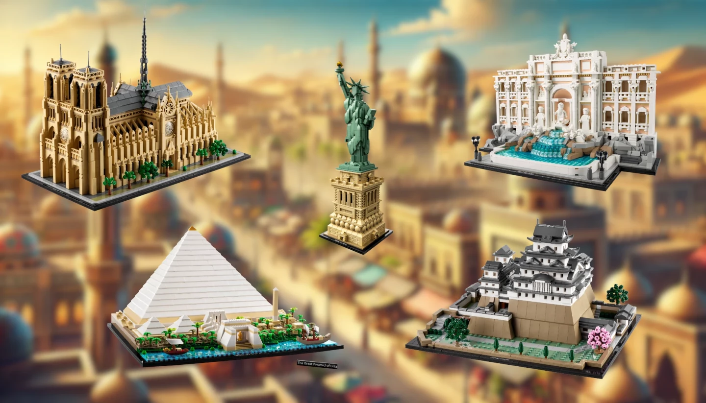 LEGO x Architectuur: Egypte, Japan, New York, Parijs & Rome