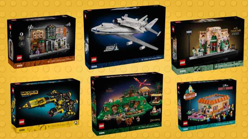 Shuttle, Shire, Sherlock en meer: 6 LEGO Icons sets uit 2025