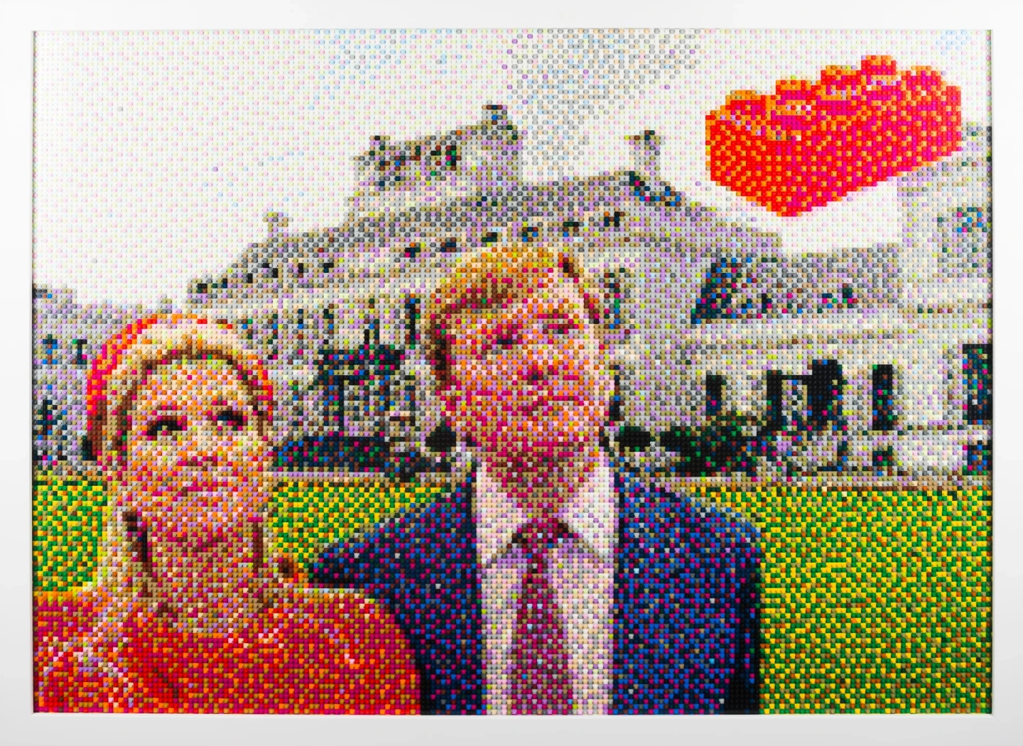 Koning Willem-Alexander en koningin M&aacute;xima moza&iuml;ek