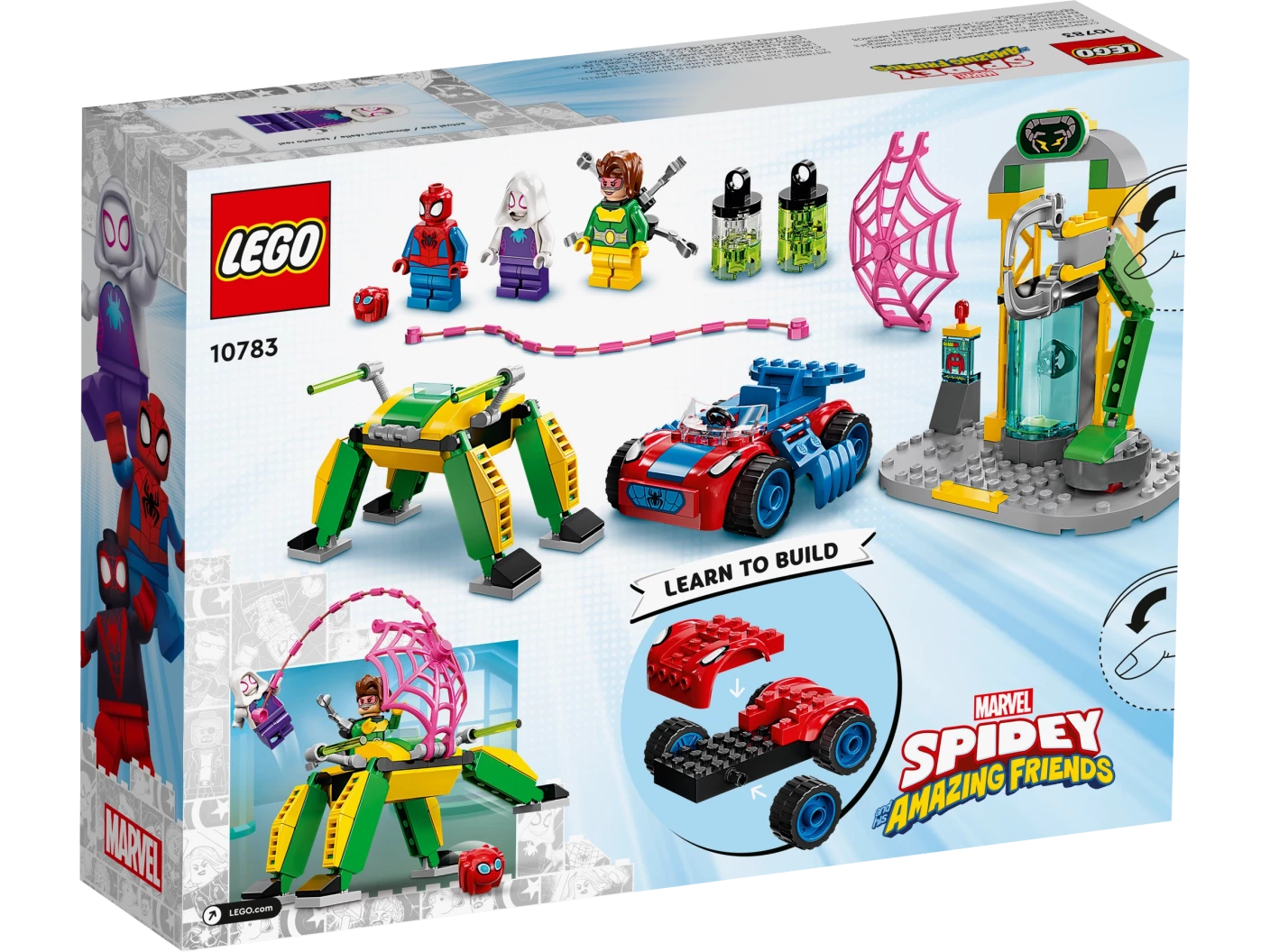 Spider-Man op Doc Ocks lab