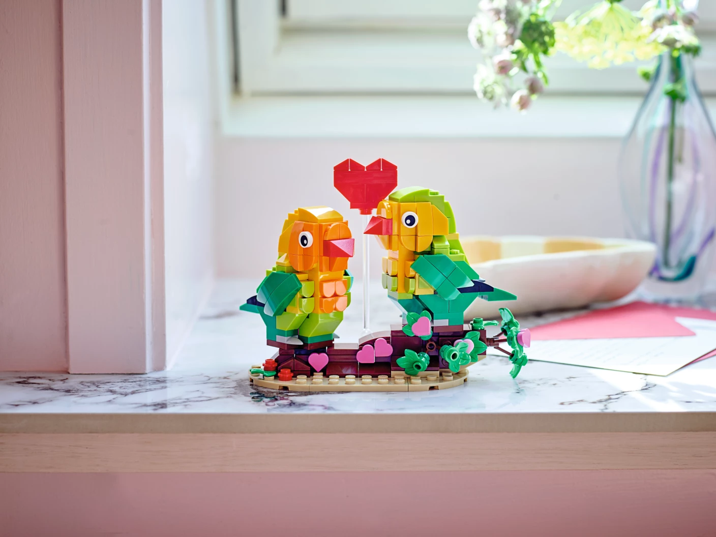 Dwergpapegaaien voor Valentijnsdag