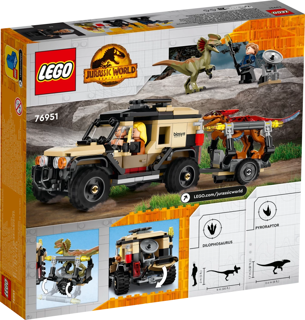 Pyroraptor & Dilophosaurus transport