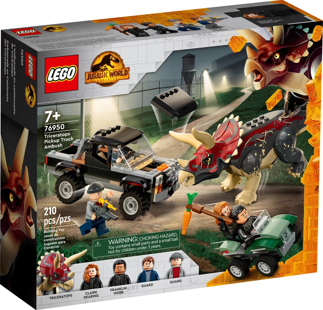 Triceratops pick-up truck hinderlaag