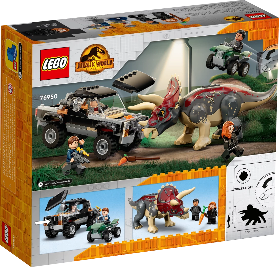 Triceratops pick-up truck hinderlaag