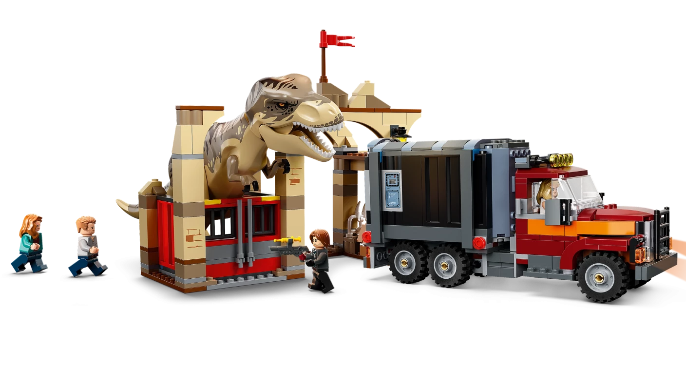 T. rex & Atrociraptor dinosaurus ontsnapping