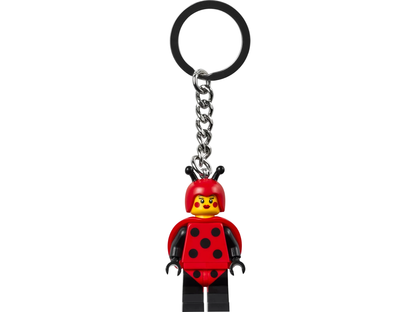 Meisje in lieveheersbeestjespak sleutelhanger