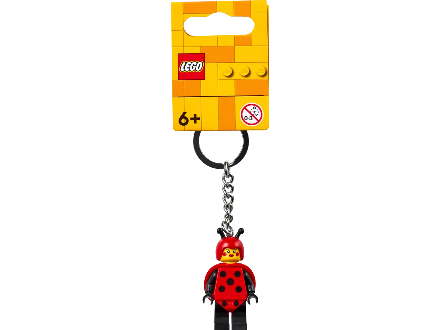 Meisje in lieveheersbeestjespak sleutelhanger