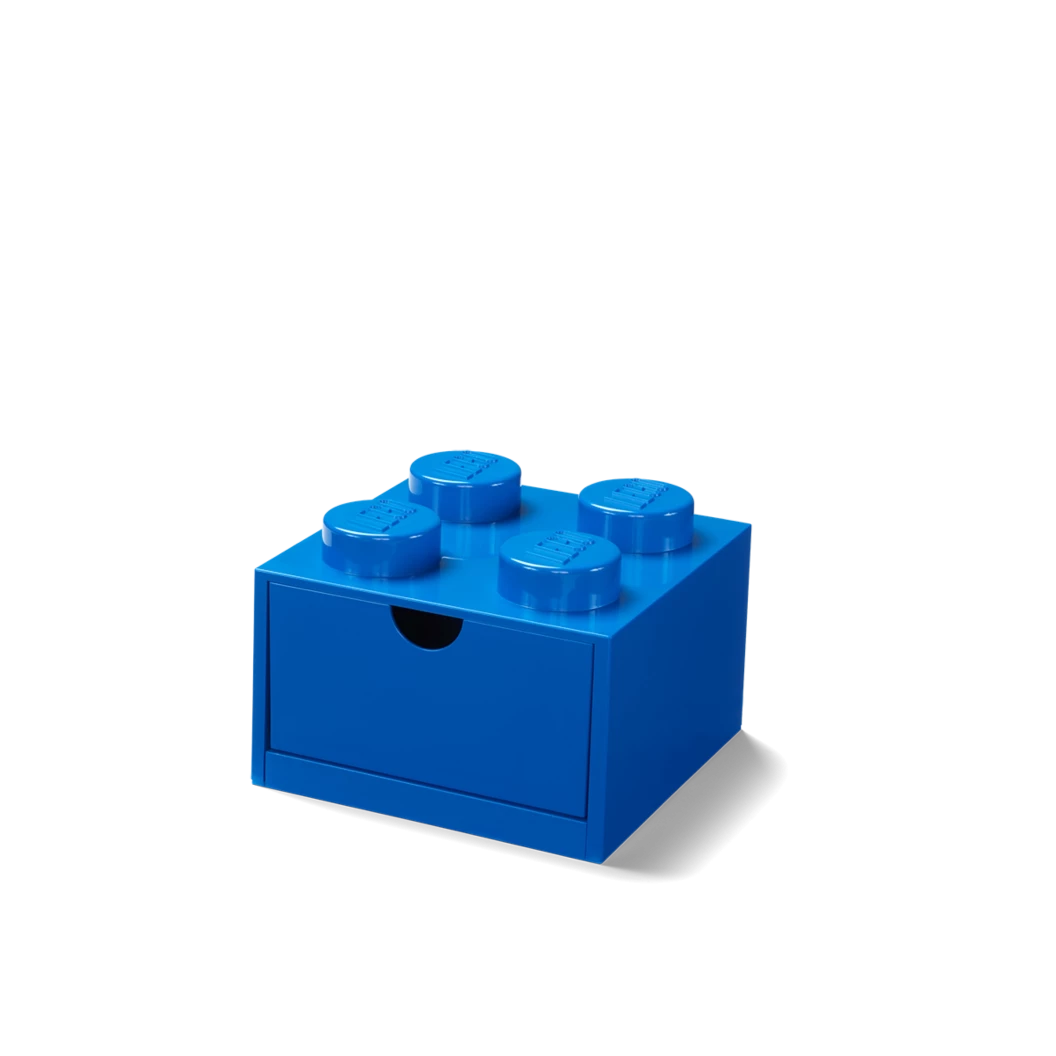 Bureaulade met 4 noppen – blauw