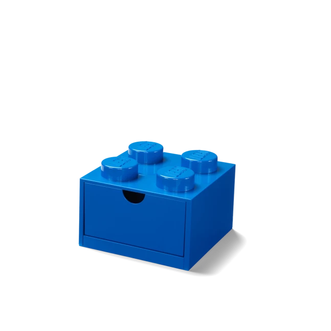 Bureaulade met 4 noppen - blauw