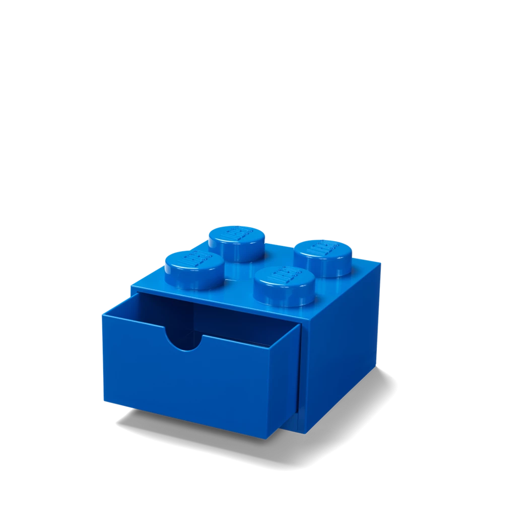 Bureaulade met 4 noppen – blauw