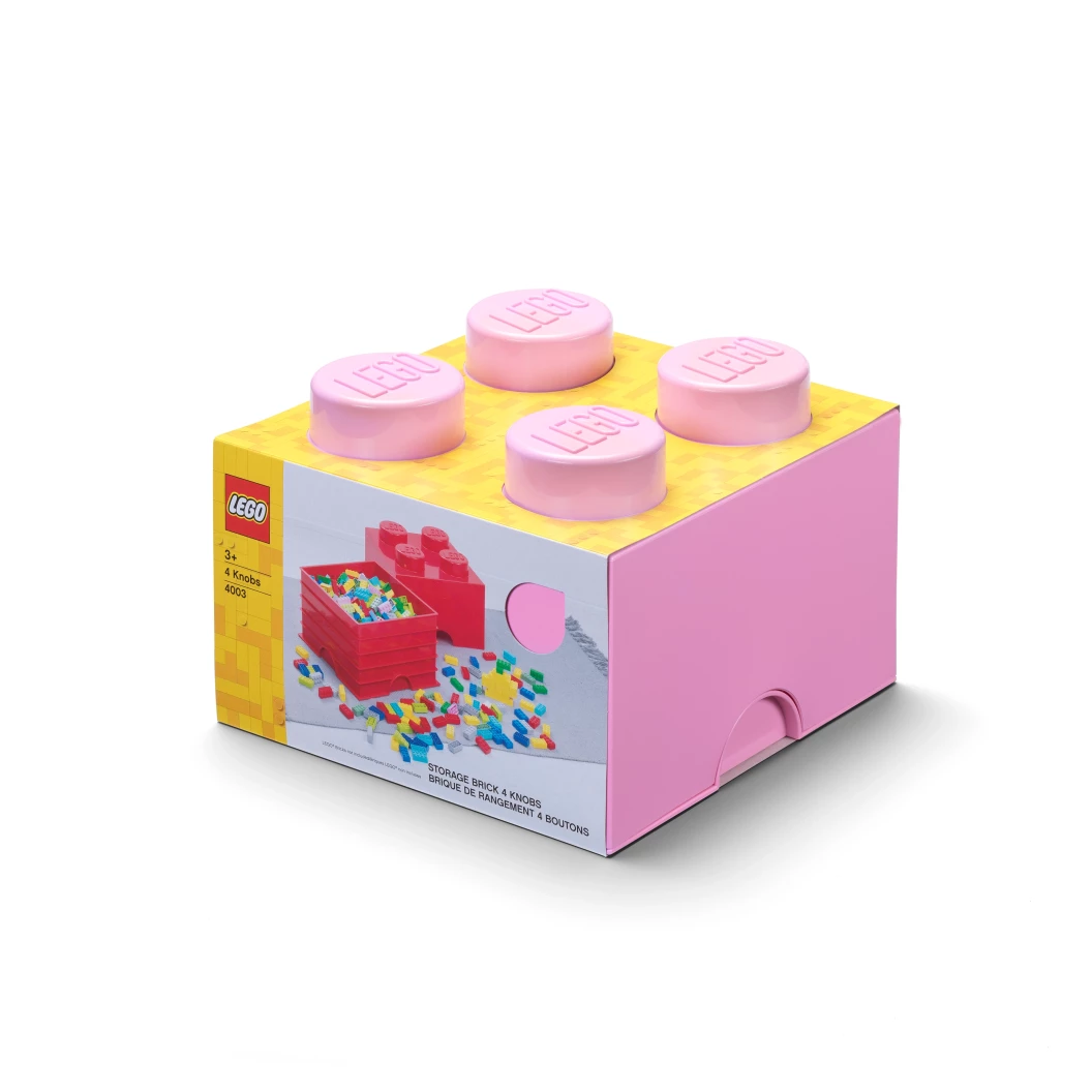 Opbergsteen met 4 noppen – lichtpaars