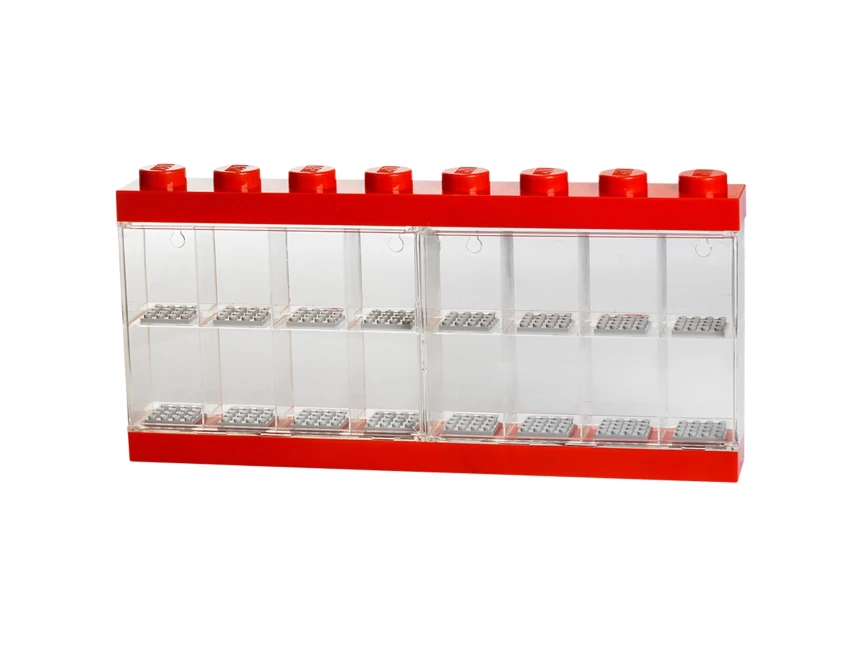 Displaydoos voor 16 minifiguren - rood