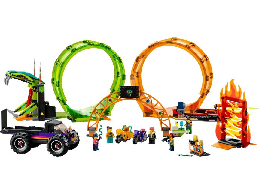 Dubbele looping stuntarena