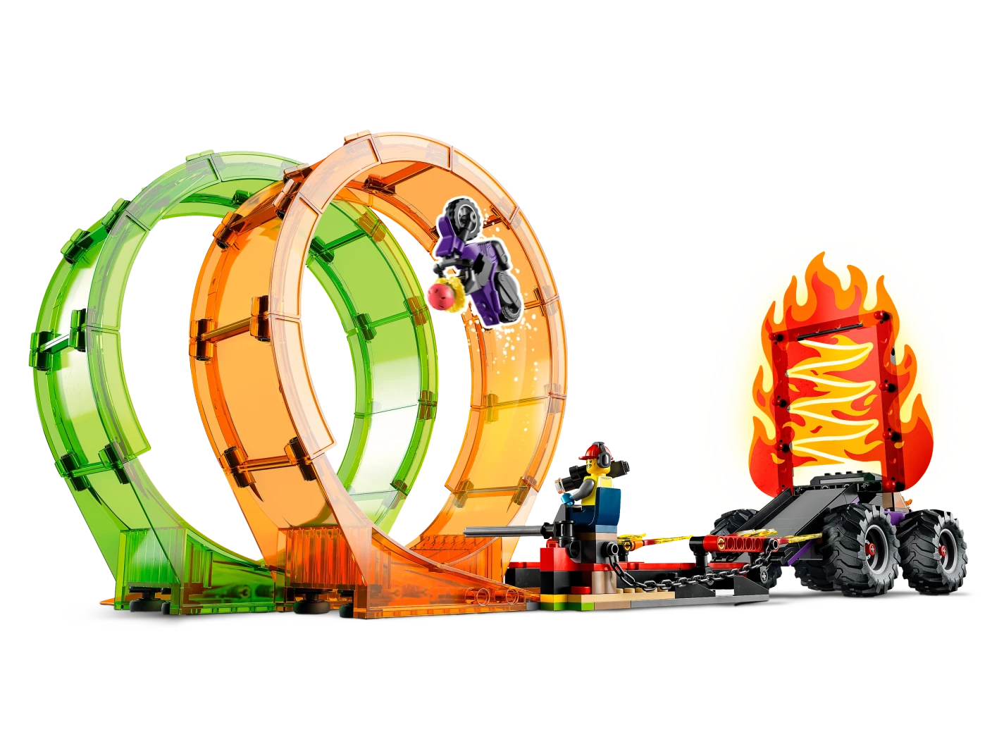 Dubbele looping stuntarena