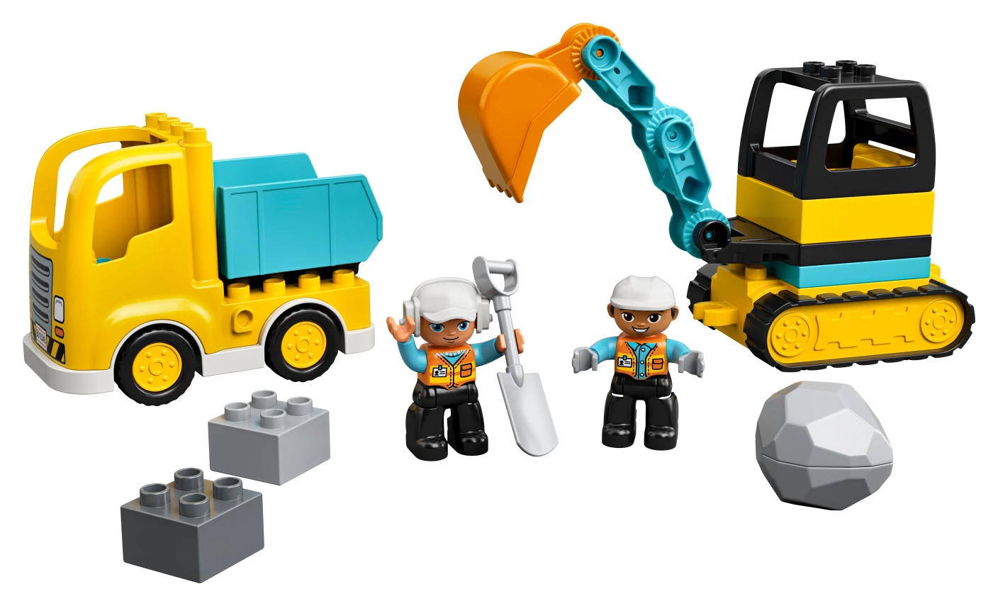 Truck & Graafmachine met rupsbanden