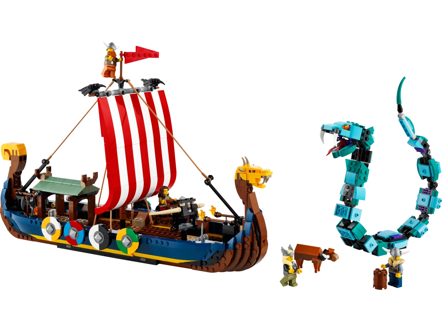 Vikingschip en de Midgaardslang