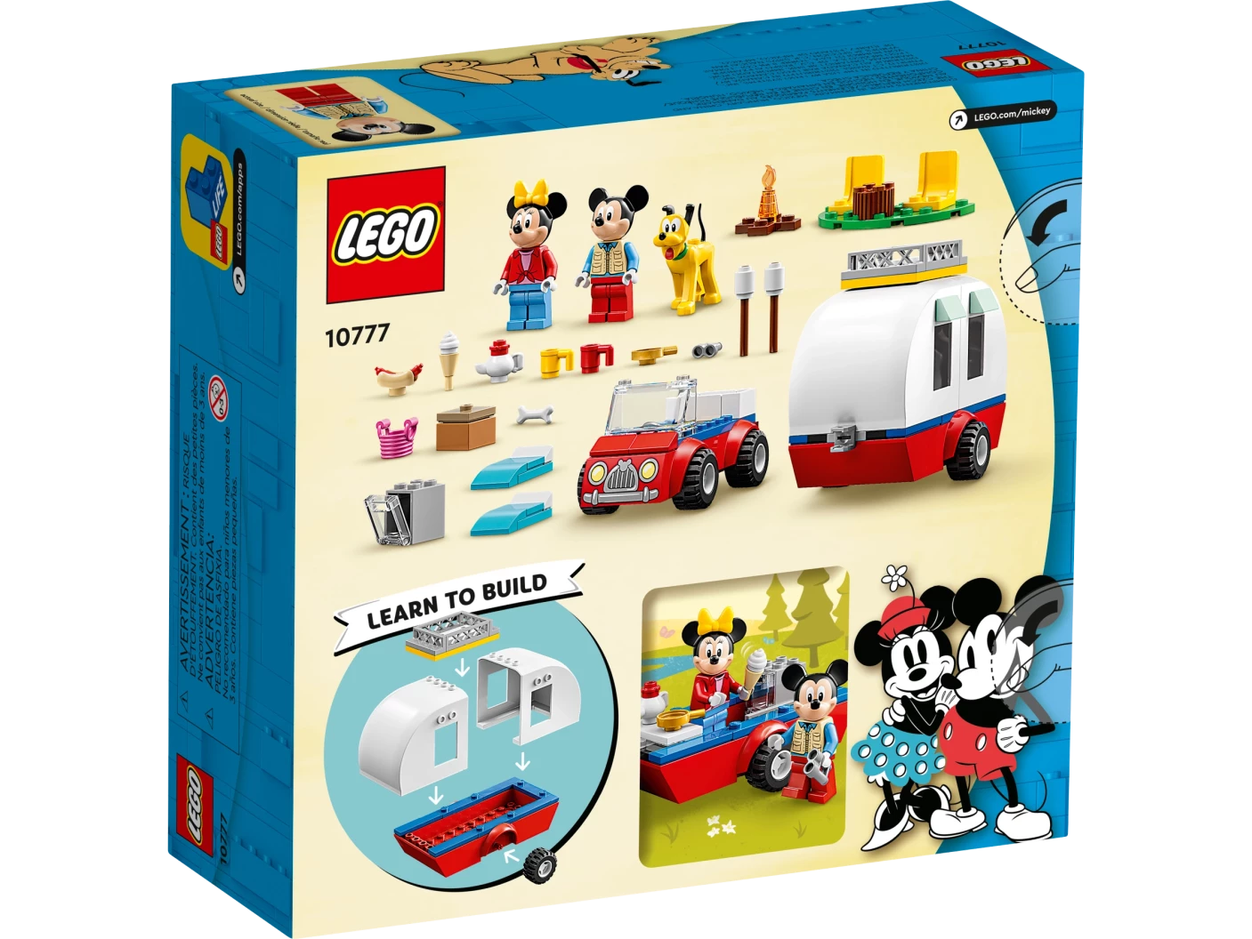 Mickey Mouse en Minnie Mouse Kampeerreis
