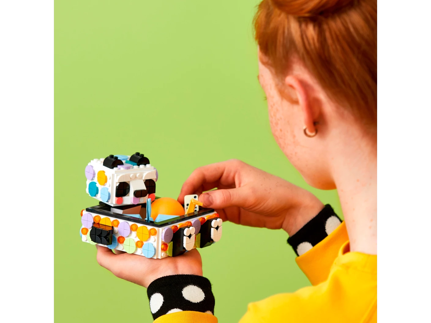 Schattige panda bakje