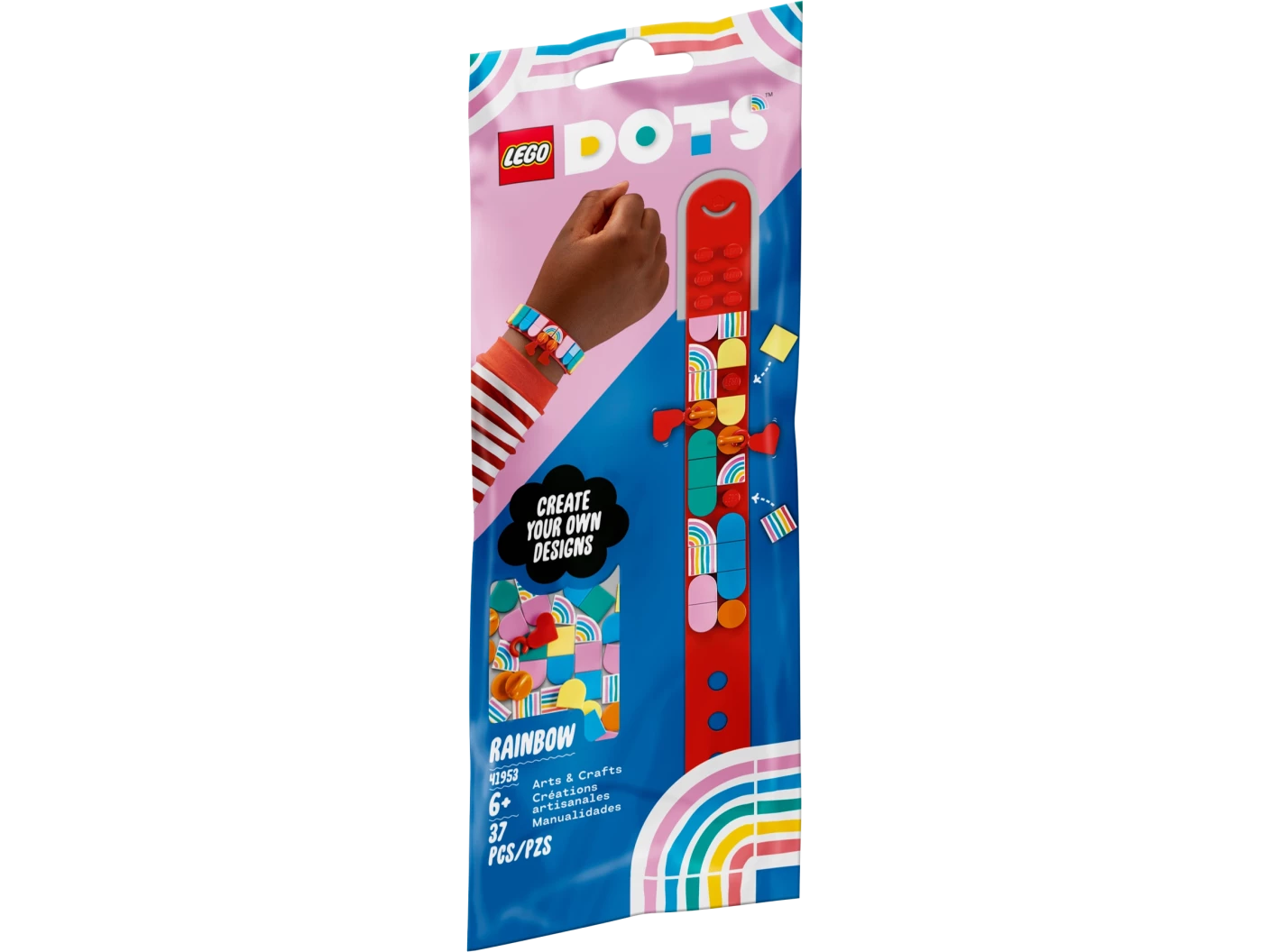 Regenboog armband met bedeltjes