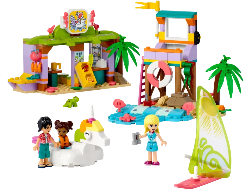 Surfer strandplezier