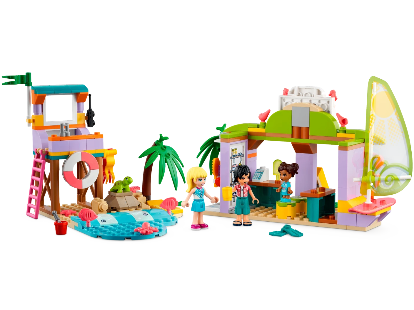 Surfer strandplezier
