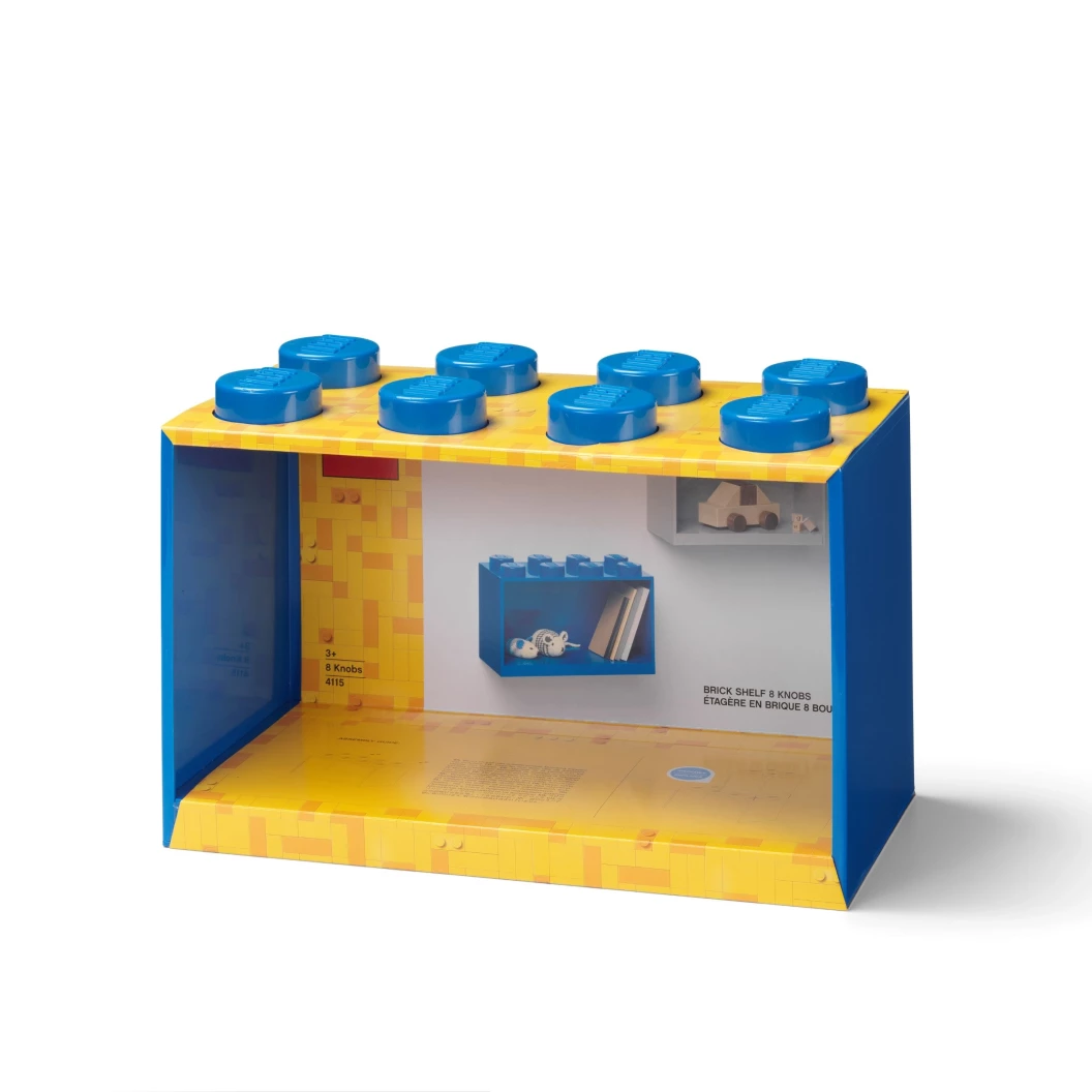 Kastje met 8 noppen – blauw