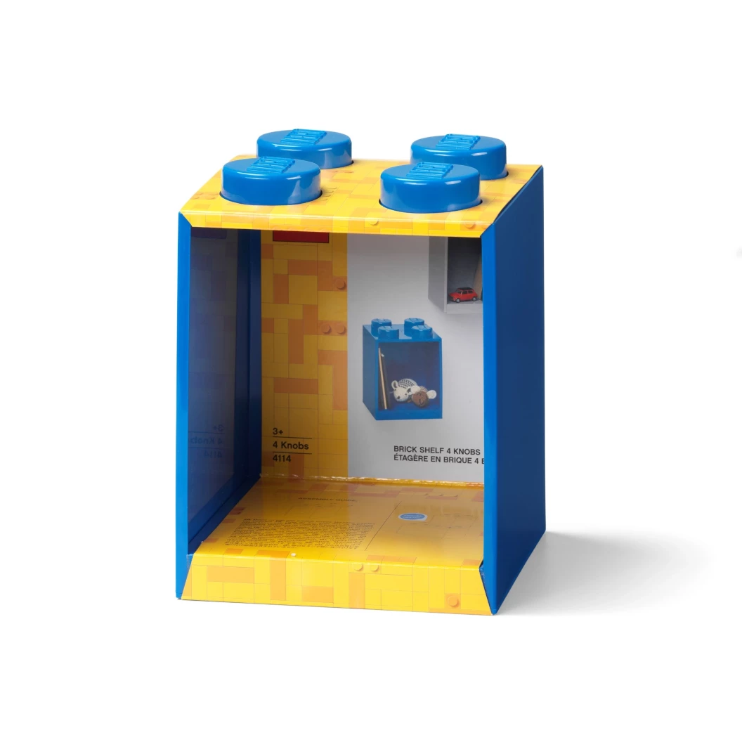 Kastje met 4 noppen – blauw