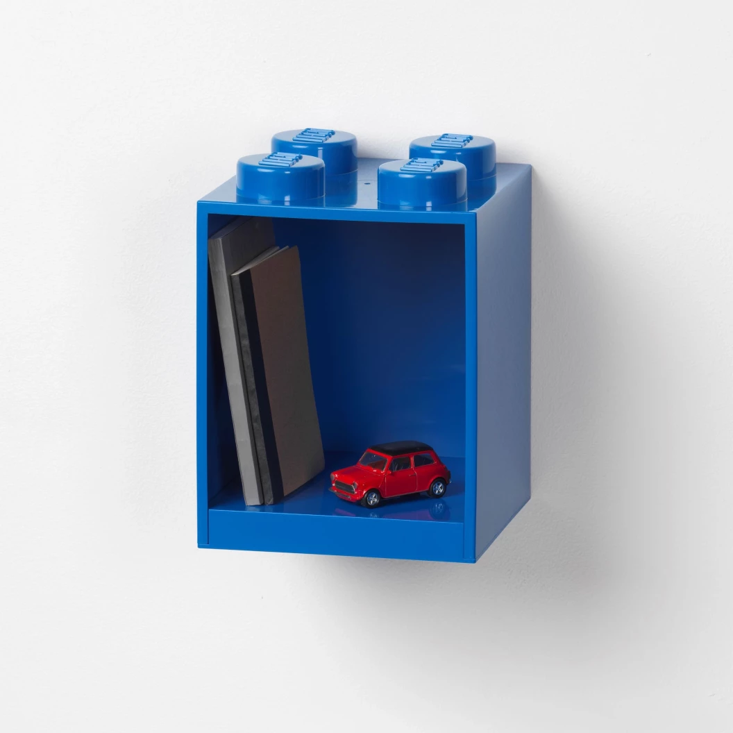 Kastje met 4 noppen – blauw