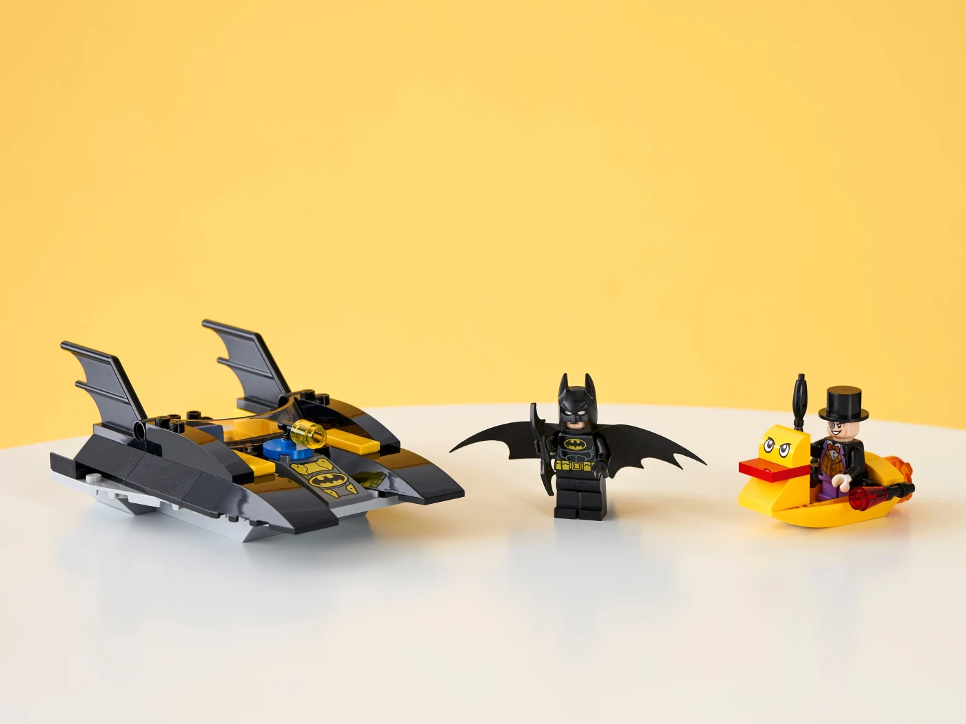 Batboot de Penguin achtervolging