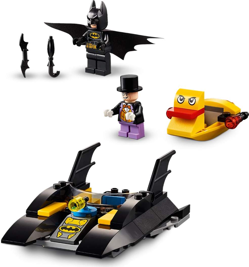 Batboot de Penguin achtervolging