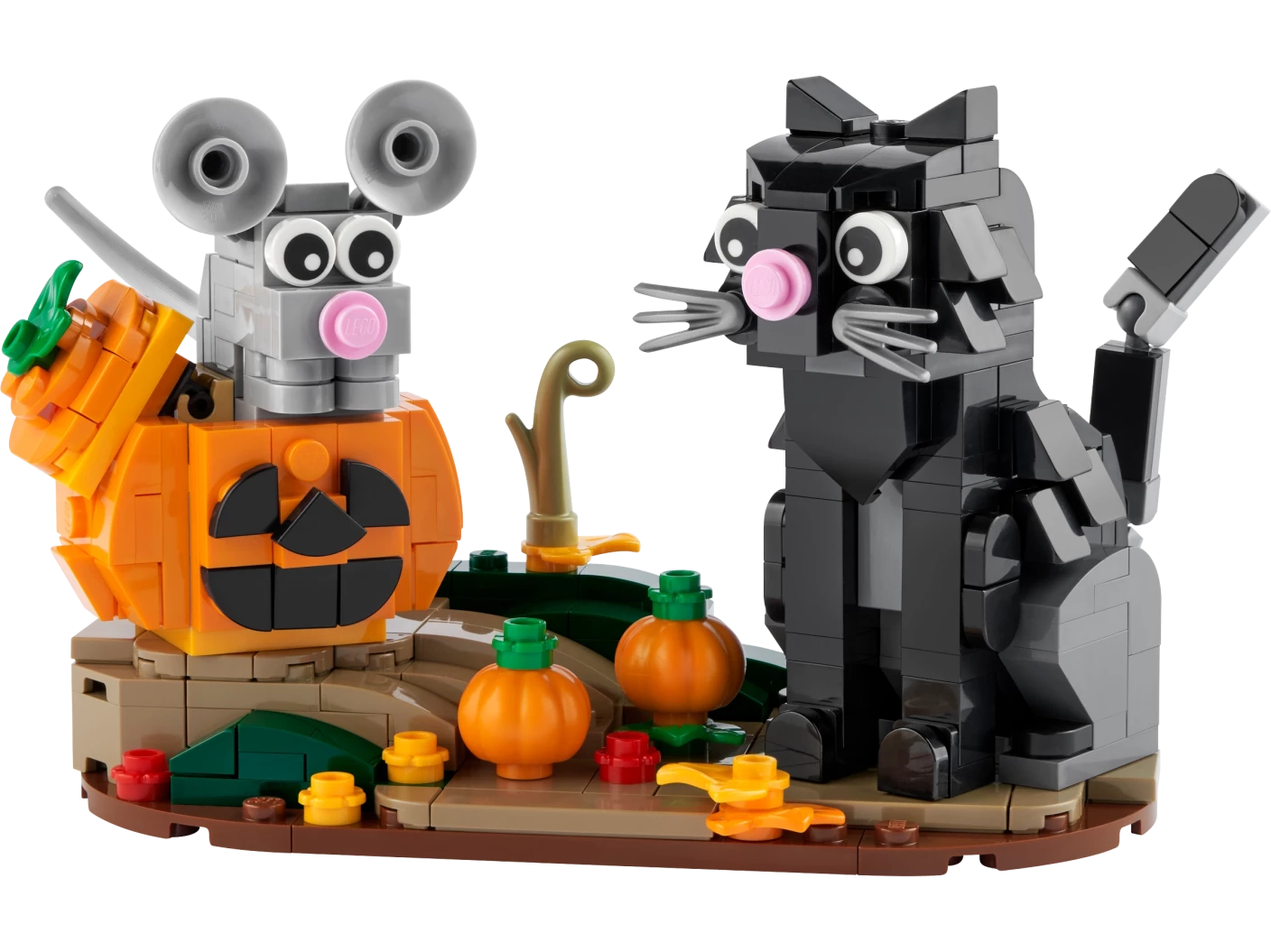 Halloween kat en muis