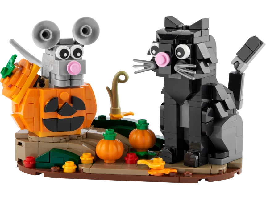 Halloween kat en muis