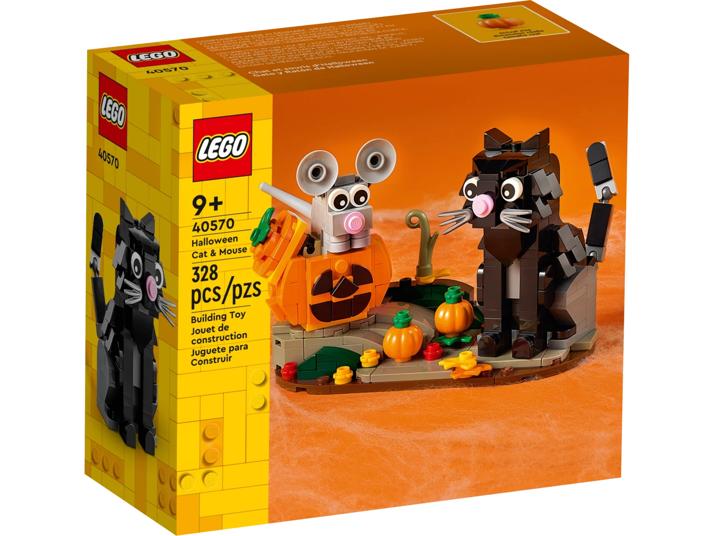 Halloween kat en muis